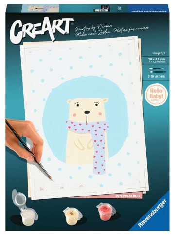 Ravensburger Malprodukte Hello Baby: Cute Polar Bear CreArt Adults Trend 12-99 Jahre in bunt