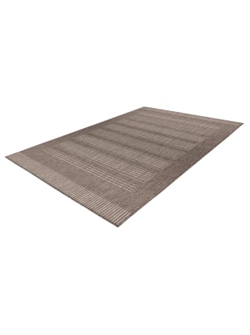 Vivorum Wohnzimmer Teppich – Kurzflorteppich Nibru 125 in taupe