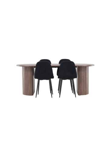 ebuy24 Essgruppe Härön (5-teilig) Mocca 90 x 200 cm