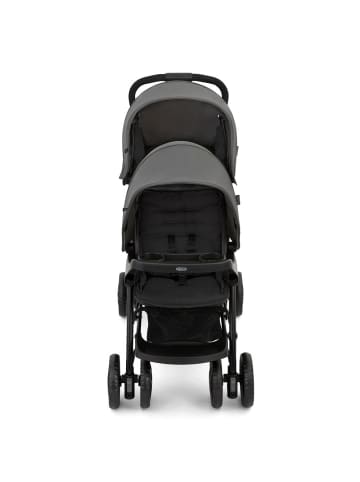 Graco Geschwisterwagen Stadium Duo mit 2x Snacktabletts in grau