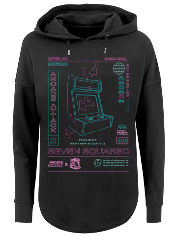 F4NT4STIC Oversized Hoodie Retro Gaming Arcade Attack in schwarz