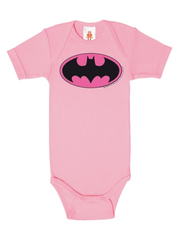 Logoshirt Baby Body DC - Batman Logo (Pink) in pink