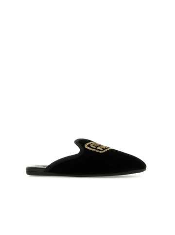 Miu Miu Schwarz Kalbsleder Mules