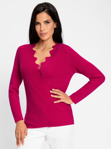 Heine Langarm-Pullover in pink