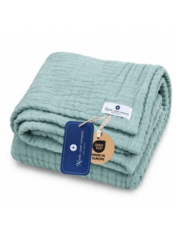 nordic coast company Musselindecke, Puckdecke, Einschlagdecke, Babydecke Musselin, atmungsaktiv
