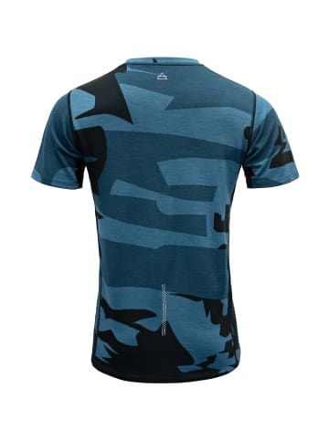 DEVOLD M KLOVSTIENMERINO TEE in Blau