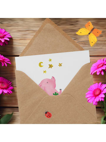 Mr. & Mrs. Panda Glückwunschkarte Schwein Glück ohne Spruch in Weiß