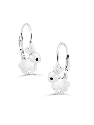 schmuck23 Silber Ohrringe 925 Hase 0,7 cm x 0,8 cm