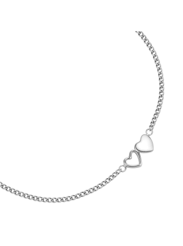 Glanzstücke München Armband Herz aus Edelstahl in silber