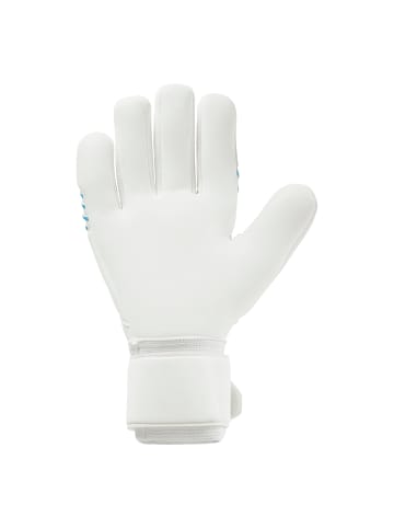 uhlsport  Torwarthandschuhe FM Cybertec Supersoft HN Kids in weiß/cyberblau/schwarz
