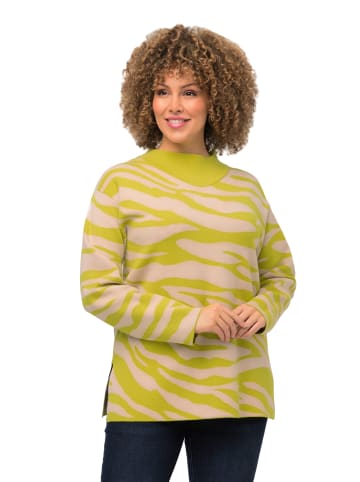 Ulla Popken Pullover in grüngelb