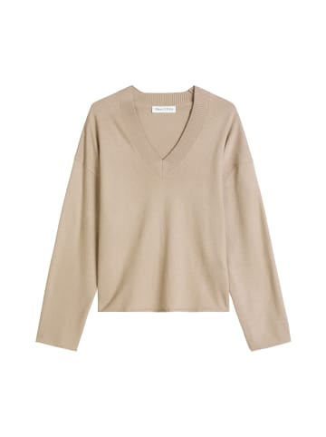 Marc O'Polo V-Neck-Pullover loose in Earthy Taupe