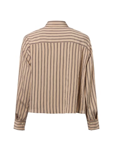 Marc O'Polo Bluse in melange schoko - 0001