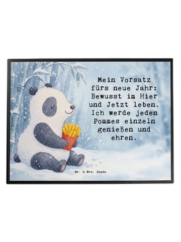 Mr. & Mrs. Panda Schreibtischmatte Panda Winter Pommes Design mi... in Weiß