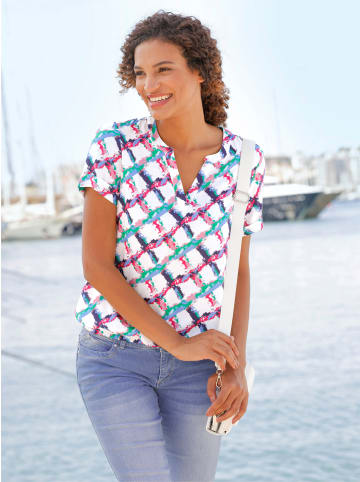 WITT WEIDEN Bluse in fuchsia-grasgrün-kariert