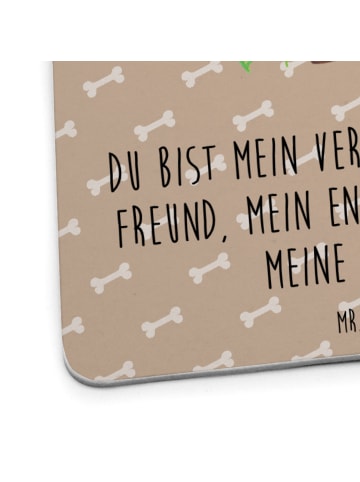 Mr. & Mrs. Panda Tischuntersetzer Hund Dame mit Spruch in Hundeglück
