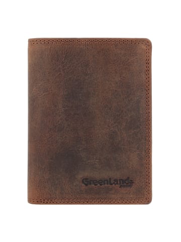 Greenland Nature Montenegro Geldbörse RFID Leder 9 cm in braun