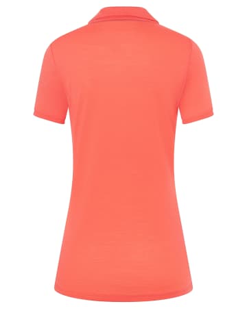 super.natural Merino Poloshirt in orange