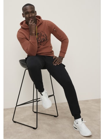 Kangaroos Kapuzensweatshirt in rostbraun meliert