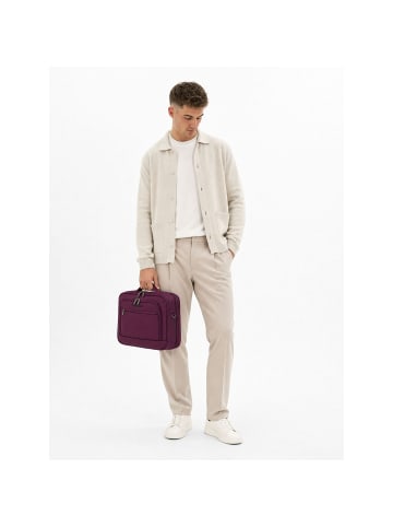travelite Cubis Flugumhänger 40 cm Laptopfach mit Dehnfalte berry