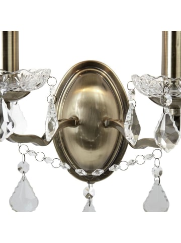 Licht-Erlebnisse Wandlampe (B)32 x (H)27 cm in Messing Antik