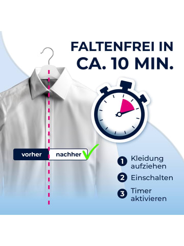 CLEANmaxx CLEANmaxx Bügler mit Timerfunktion für Hemden & Blusen - Blau