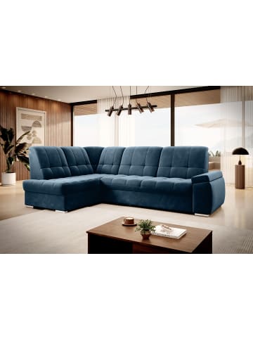 MF Design Saido Recamiere Links in Marineblau -  (L) 272 x (B) 272 x (H) 95 cm