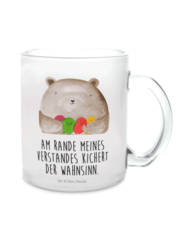 Mr. & Mrs. Panda Teetasse Bär Gefühl mit Spruch in Transparent