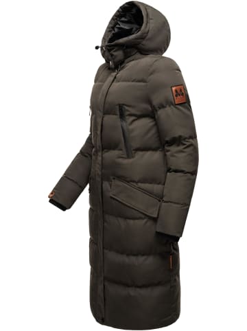 Marikoo Steppmantel Schneesternchen in Anthracite