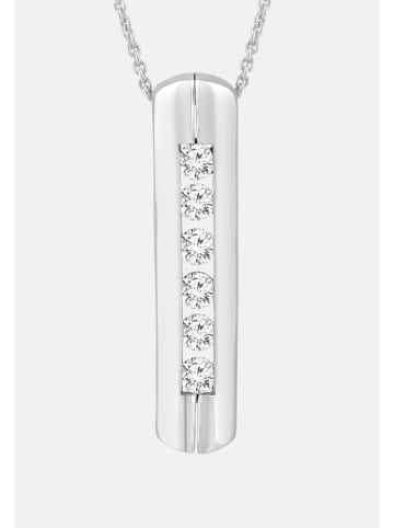 Ethische Diamanten Halskette aus 375 Weißgold mit Lab Grown Diamant