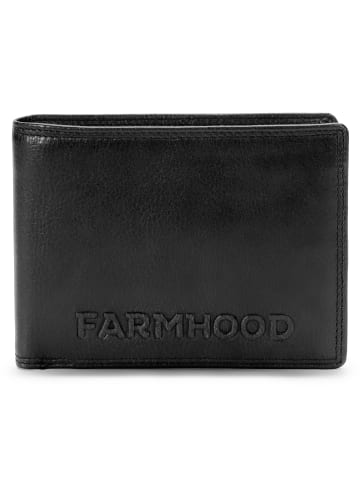 Farmhood Memphis Geldbörse RFID Schutz Leder 12.5 cm in black