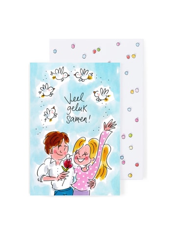 Blond Amsterdam Grußkarte Hochzeit - Viel Glück zusammen in Bunt - 17 x 11,5cm