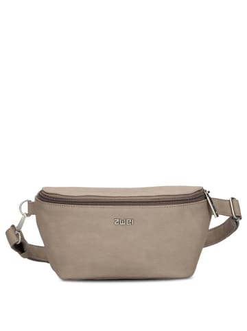 Zwei Mademoiselle MH4 - Gürteltasche 25 cm (leo) in nubuk-cappuccino