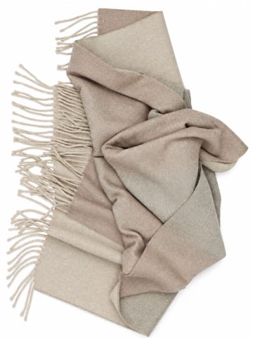 collezione alessandro Winterschal " Greige " in beige