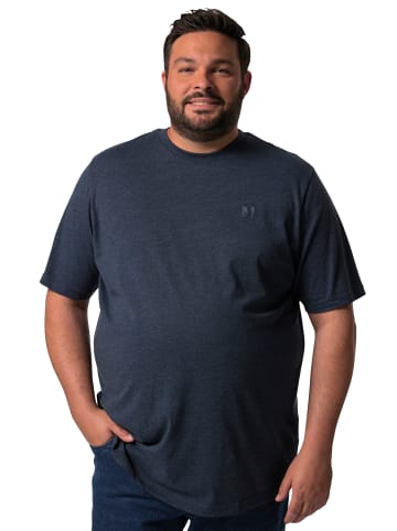 Men Plus Kurzarm T-Shirt in navy blau