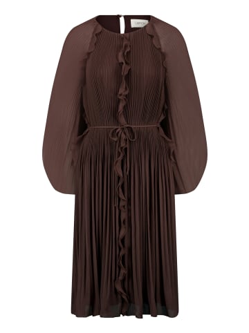 CARTOON Plisseekleid in schoko - 0001