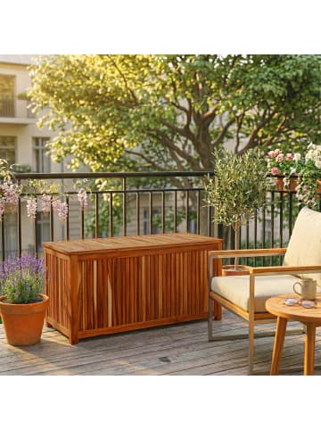 relaxdays Gartenbox in Natur - (B)115 x (H)60 x (T)50 cm