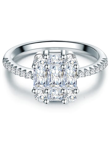 Trilani Ring aus Sterling Silber mit Zirkonia in silber