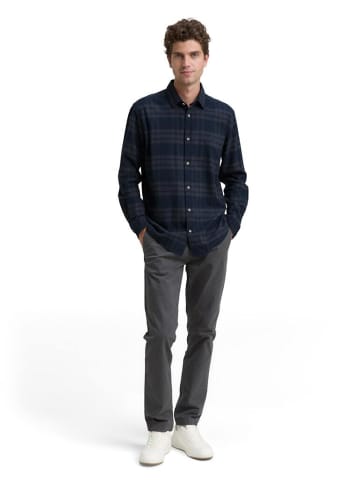 Tom Tailor Langarmhemd in navy tonal check