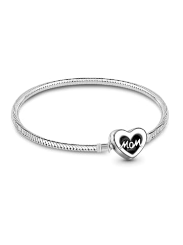 GNOCE Sterling Silber Mom Herz Armband 18 cm