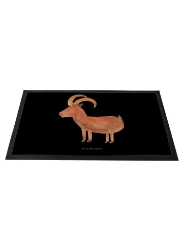 Mr. & Mrs. Panda Schmutzmatte Sternzeichen Steinbock ohne Spruch in Schwarz