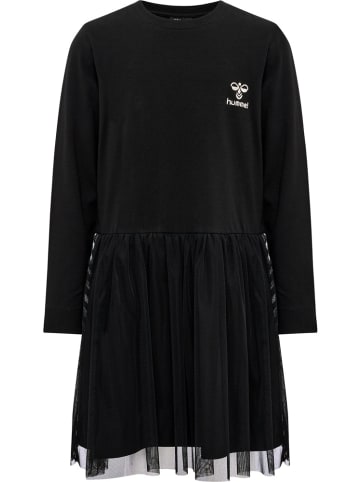 Hummel Kinder-Maxikleid "Hmlcole Dress L/S" in Schwarz