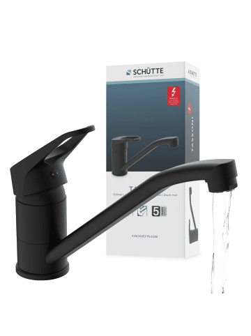 Franz Joseph Schütte TASSONI Spültischarmatur Niederdruck, Schwarz matt