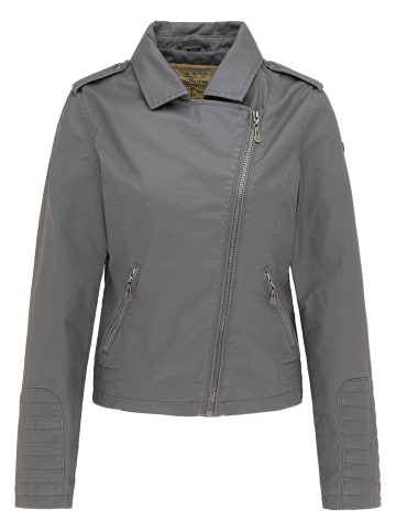 DreiMaster Vintage Biker-Jacke in Dunkelgrau