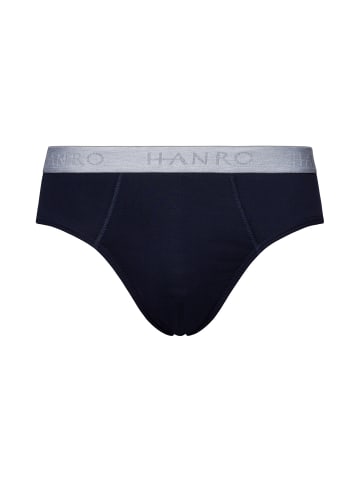 Hanro 2er-Pack Slips Cotton Essentials in windy blue/deep navy