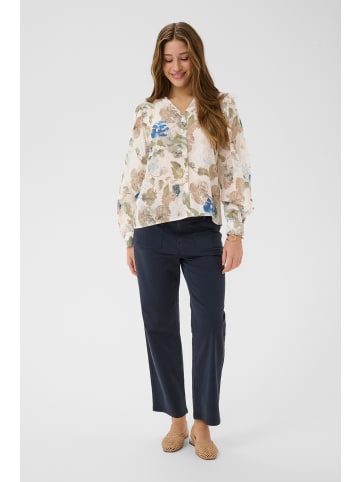 Cream Langarm-Bluse CRLucia Relaxed fit in Hailey Print with Blue