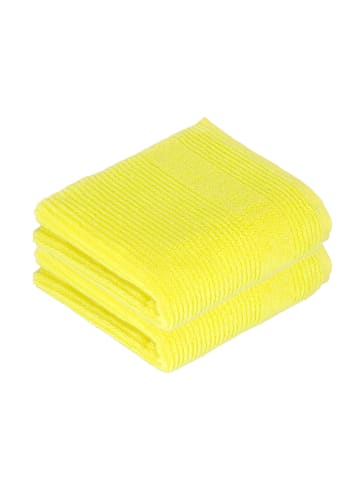 Vossen 2er Pack Handtuch in electric yellow