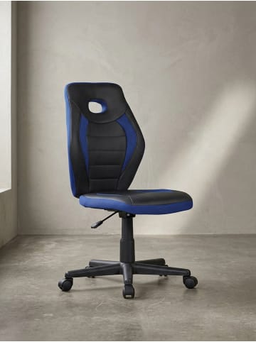 KADIMA DESIGN Jugenddrehstuhl Ergonomisch | Hohe Rückenlehne, Mesh, bis 60kg in Blau