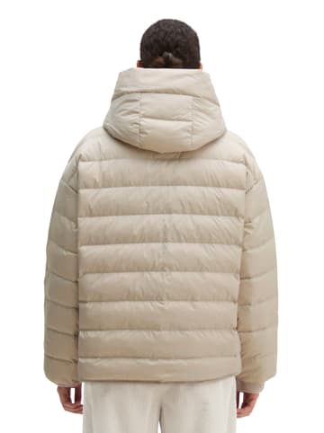 Marc O'Polo Daunen-Steppjacke mit Kapuze relaxed in Linen Beige