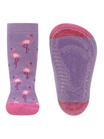 ewers Stoppersocken Flamingos in .flieder